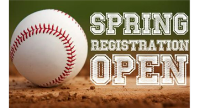 Spring Season Registrations in-person at Dick's Sporting Goods Jan 23-24 6-8pm